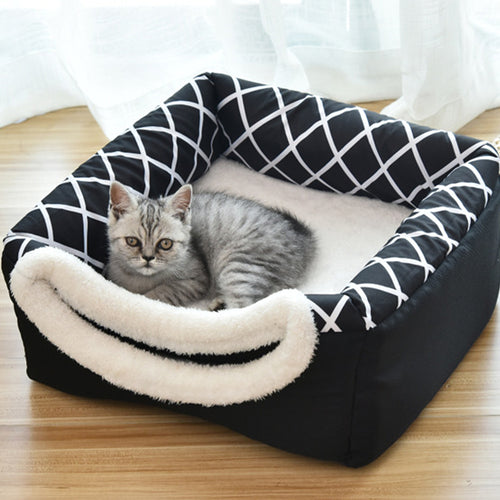 Cozy Cave Bed for Cats & Small Dogs