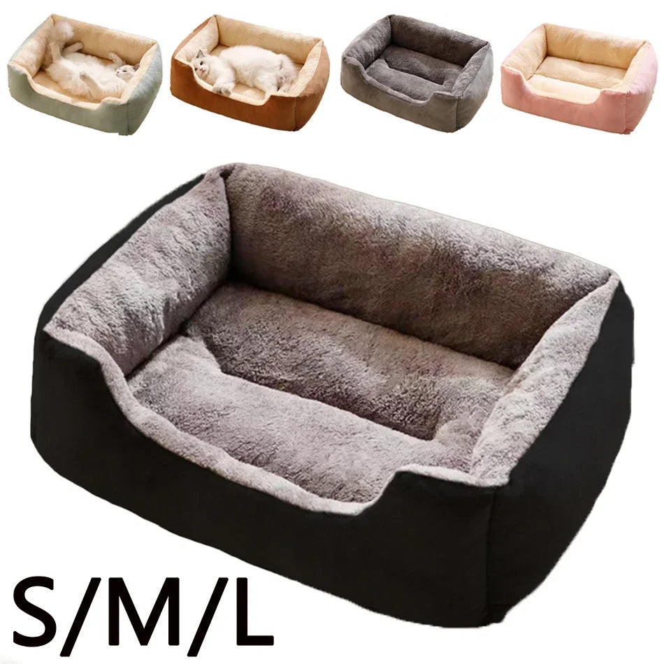 Cozy Round Pet Bed for Cats & Small Dogs