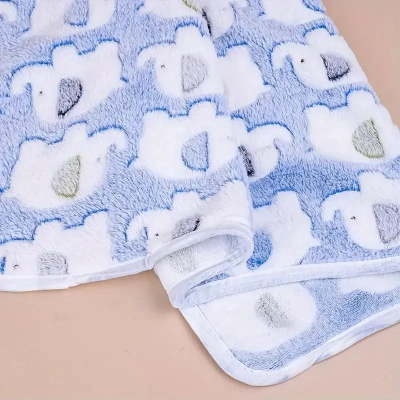 Cozy Flannel Pet Blanket for Dogs & Cats