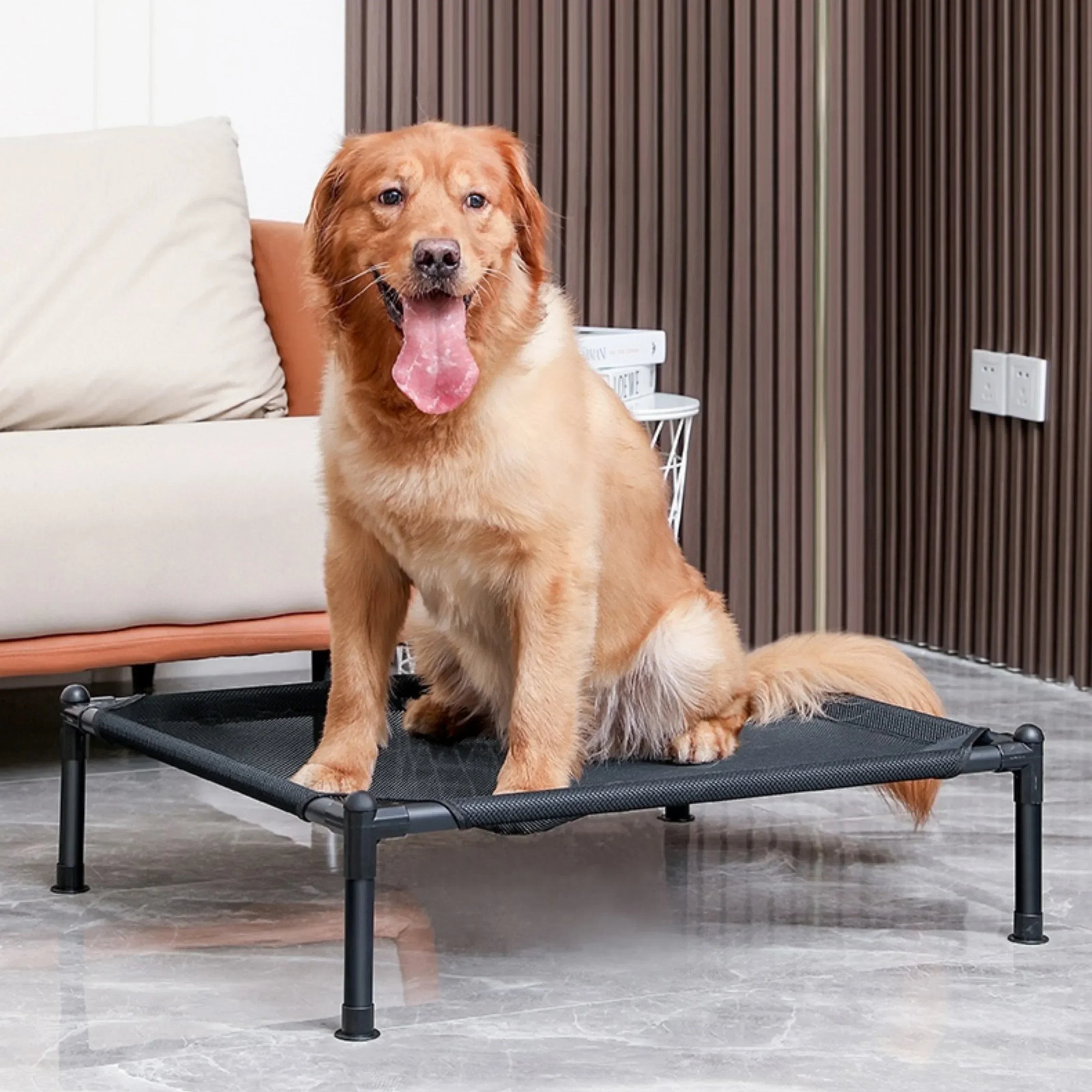 Elevated Portable Pet Bed — Foldable & Washable