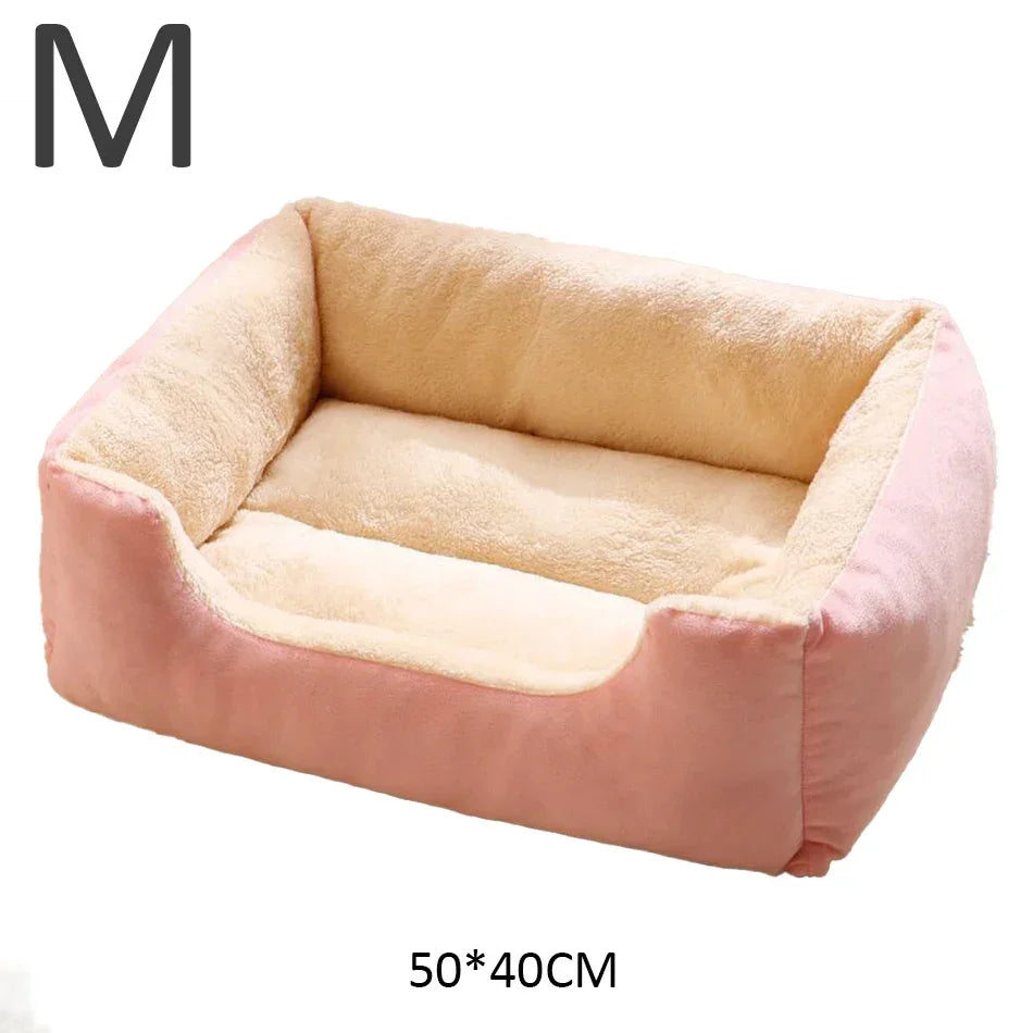 Cozy Round Pet Bed for Cats & Small Dogs