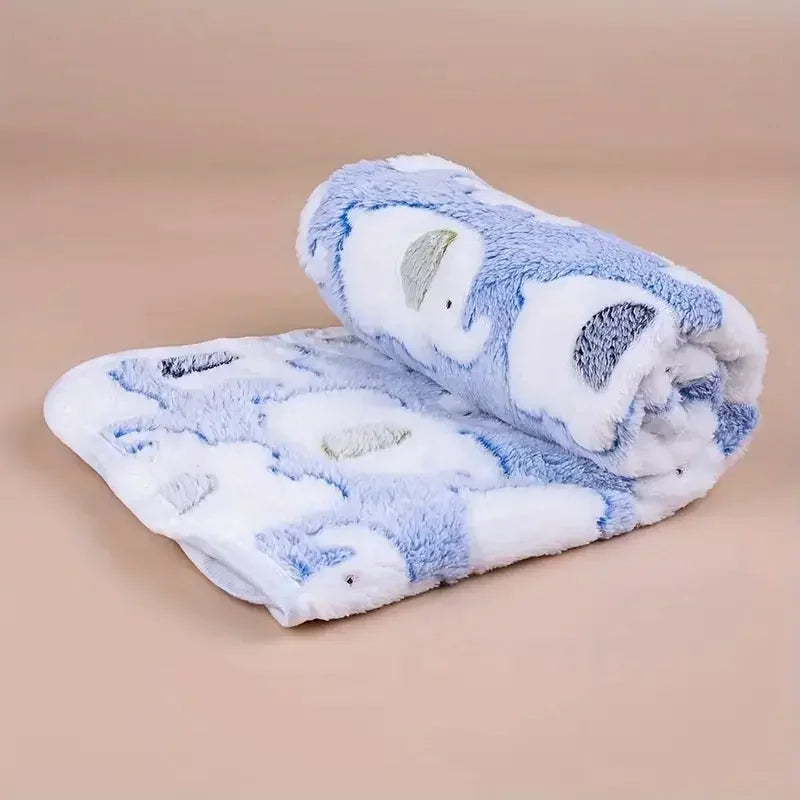 Cozy Flannel Pet Blanket for Dogs & Cats