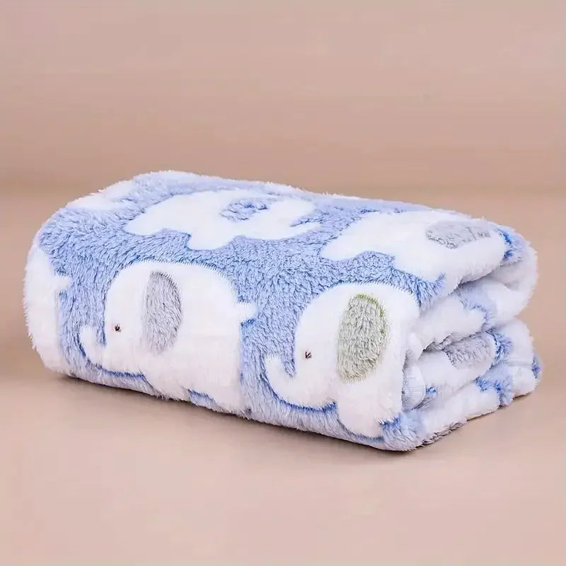Cozy Flannel Pet Blanket for Dogs & Cats