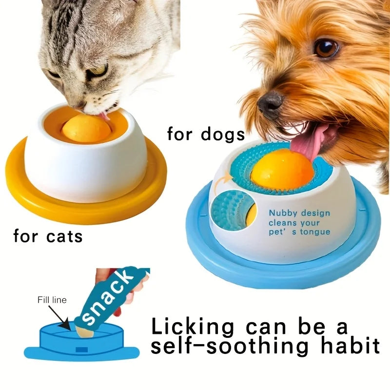 Lick Mat for Dogs & Cats — Slow Feeder Snack Plate