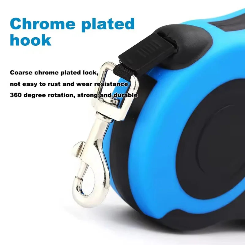 Retractable Dog Leash — Braided Nylon, 16ft
