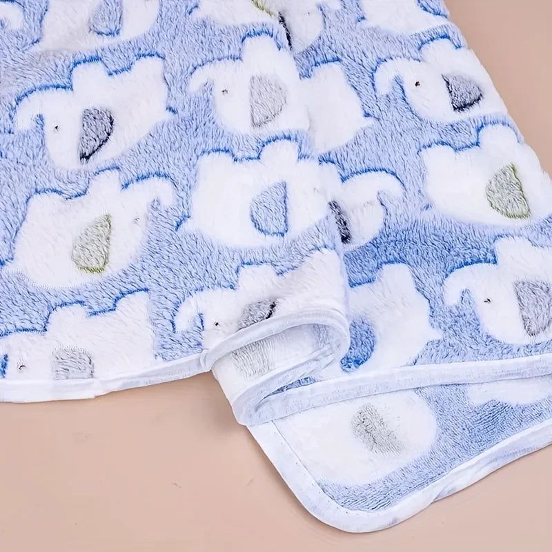 Cozy Flannel Pet Blanket for Dogs & Cats