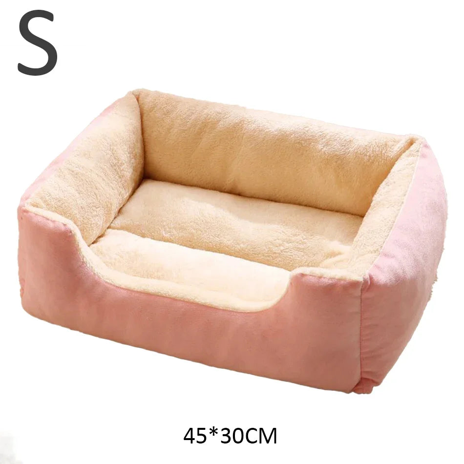 Cozy Round Pet Bed for Cats & Small Dogs