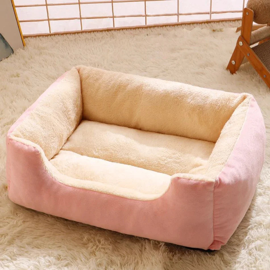 Cozy Round Pet Bed for Cats & Small Dogs