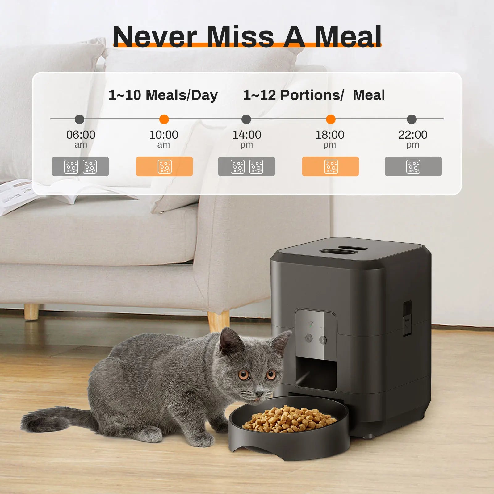 Automatic Cat & Dog Feeder — Timed Portion Control