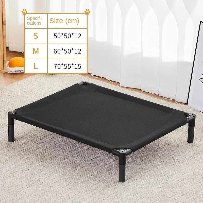 Elevated Portable Pet Bed — Foldable & Washable