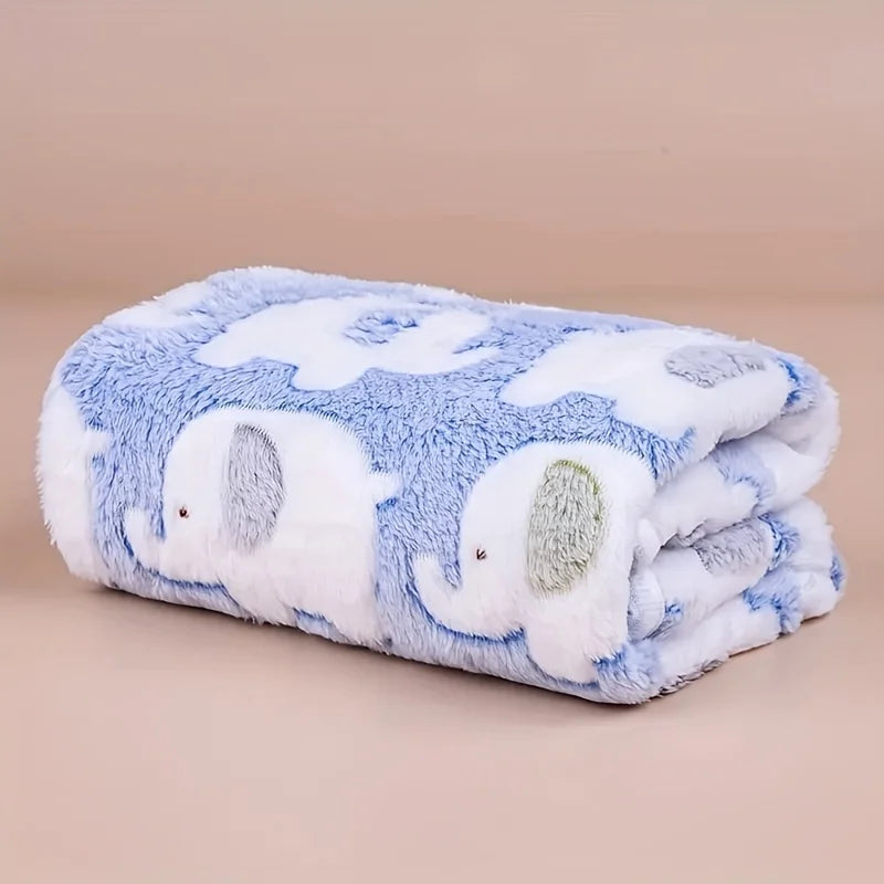 Cozy Flannel Pet Blanket for Dogs & Cats