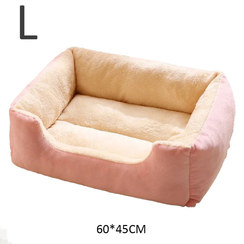 Cozy Round Pet Bed for Cats & Small Dogs