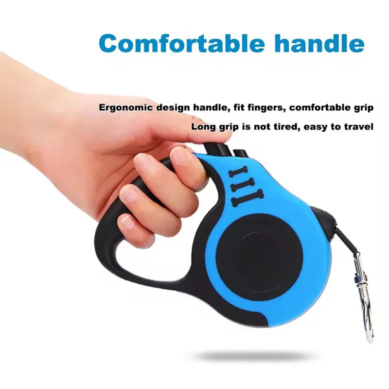 Retractable Dog Leash — Braided Nylon, 16ft