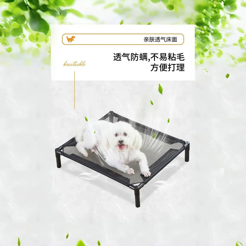 Elevated Portable Pet Bed — Foldable & Washable