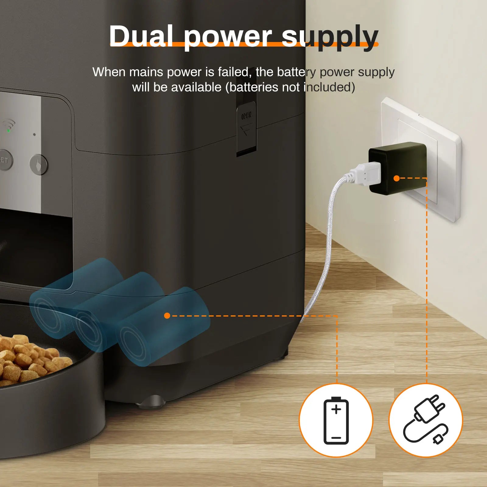 Automatic Cat & Dog Feeder — Timed Portion Control